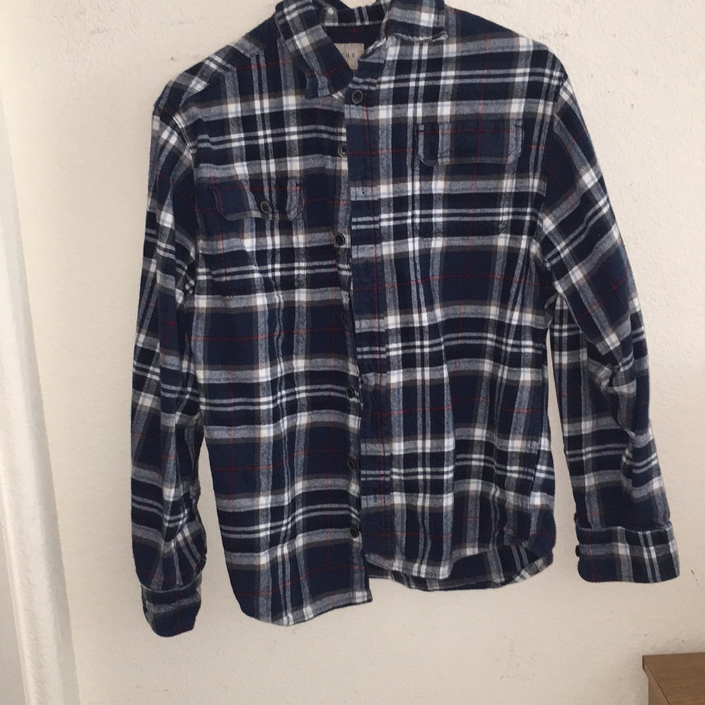 Blue and red flannel!
